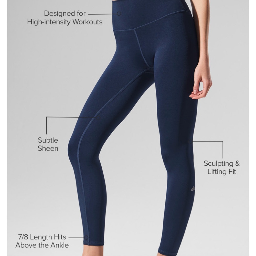 ALO Yoga Women's Deep Blue Performance Leggings